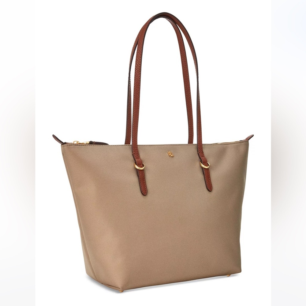 NWT - Ralph Lauren Keaton Tote - khaki/clay (beige)